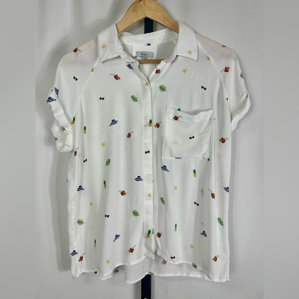 Rails Whimsy Button Down Size Xs - Anthropologie - image 2